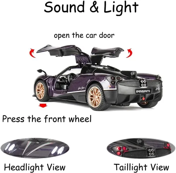 1:32_Alloy_Pull-Back_Pagani_Huayra_Model_Car
