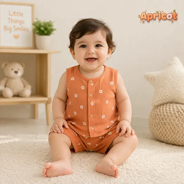 White_Muslin_Bear_Print_Button_Front_Jabla_For_Babies_Pack_Of_3