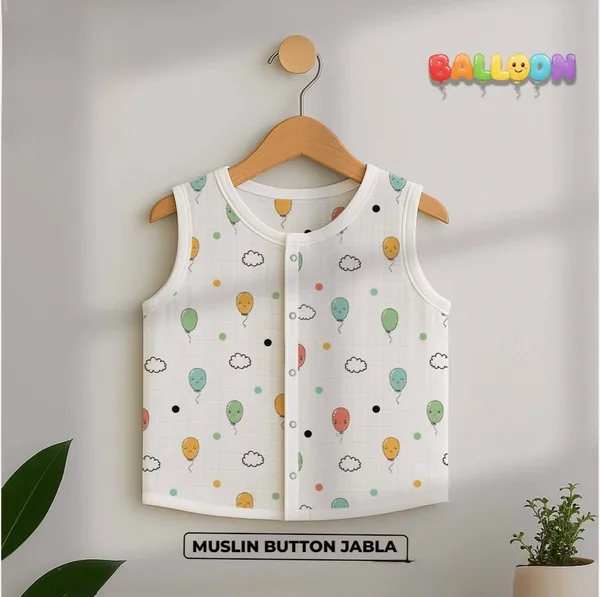 Multicolor_Muslin_Sleeveless_Jabla_For_Baby_Boy_Baby_Girl_(Pack_Of_3)