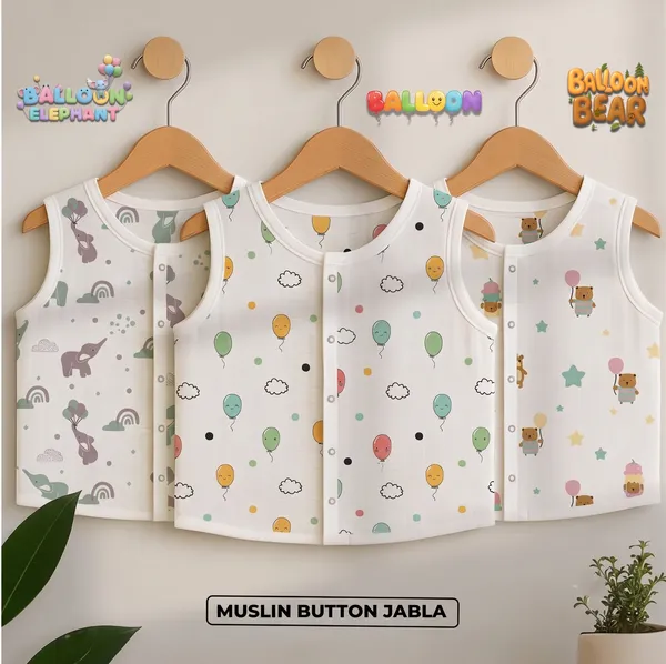 Multicolor_Muslin_Sleeveless_Jabla_For_Baby_Boy_Baby_Girl_(Pack_Of_3)