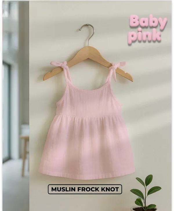 Baby_Pink_Muslin_Knot_Strap_Sleeveless_Frock_For_Baby_Girls