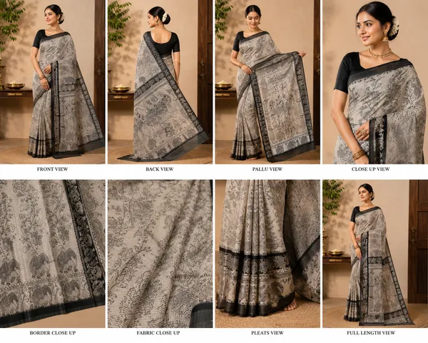 Off-White_and_Black_Saree_6.5_Mtr_With_Blouse_For_Women