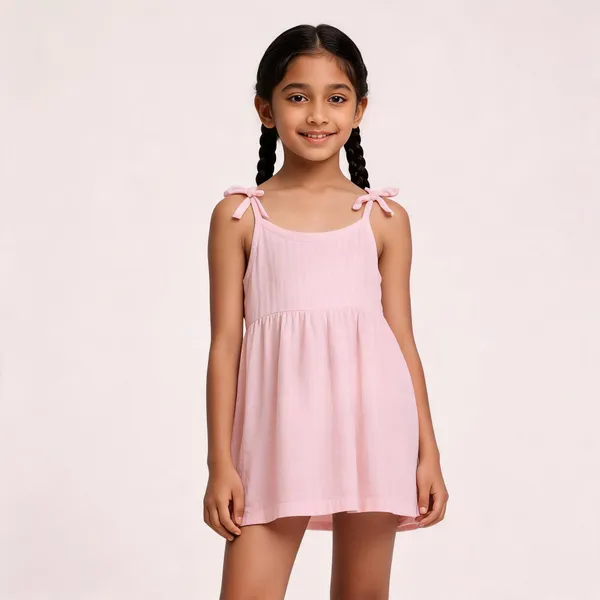 Baby_Pink_Muslin_Knot_Strap_Sleeveless_Frock_For_Baby_Girls
