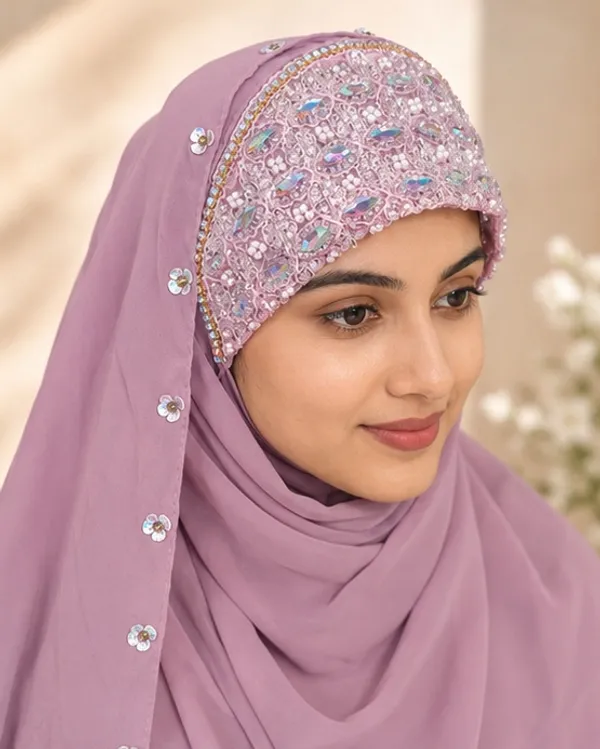 FAHAARI_Luxury_Embroidered_Georgette_Hijab_with_Diamond_Work