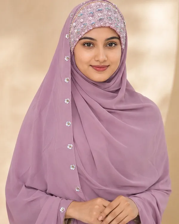 FAHAARI_Luxury_Embroidered_Georgette_Hijab_with_Diamond_Work