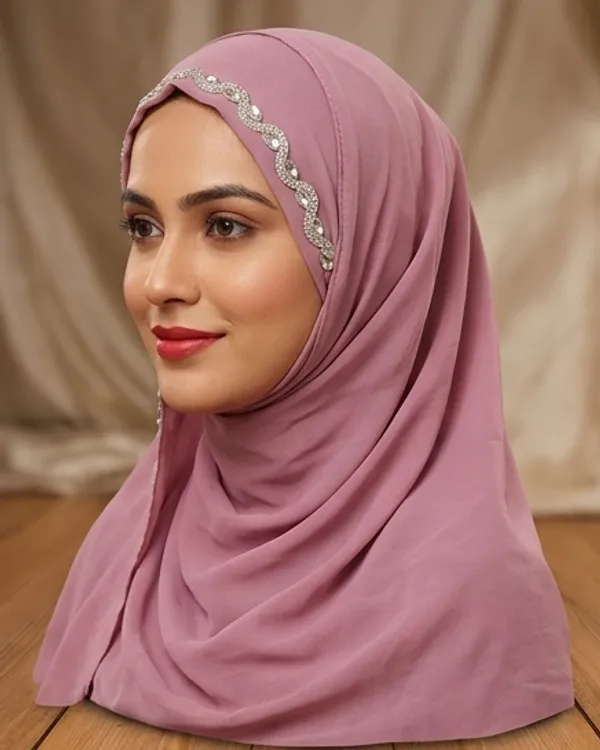 FAHAARI_Luxury_Embroidered_Georgette_Hijab_with_Diamond_Work
