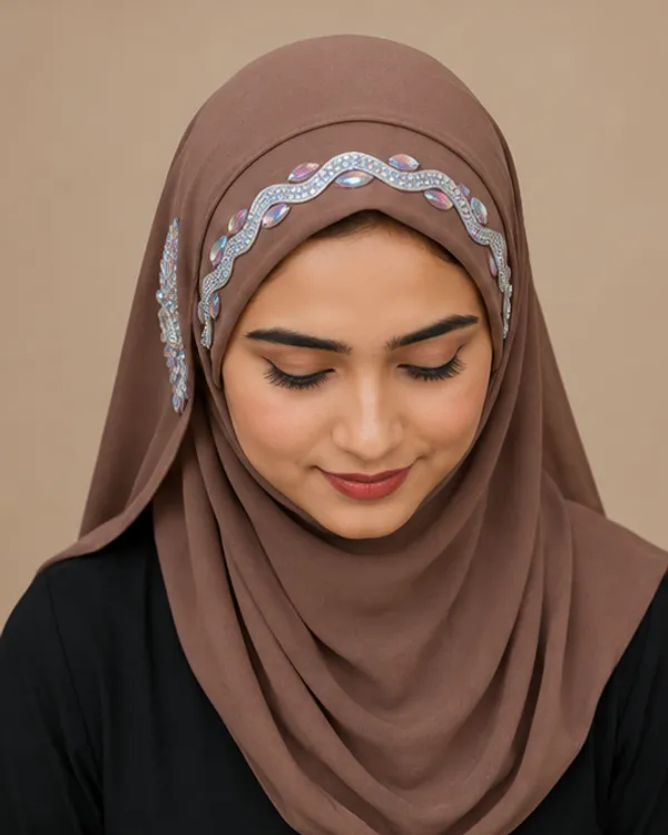 FAHAARI_Premium_Diamond_Work_Georgette_Hijab_for_Women
