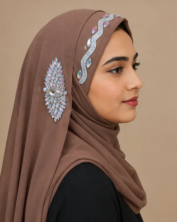 FAHAARI_Premium_Diamond_Work_Georgette_Hijab_for_Women