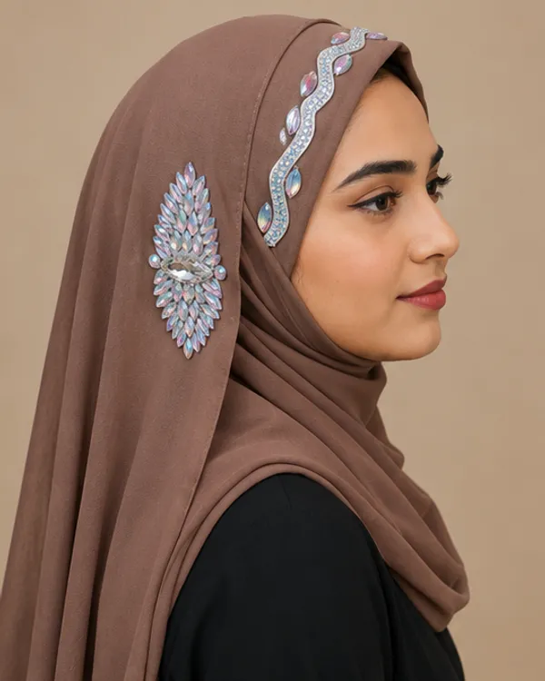 FAHAARI_Premium_Diamond_Work_Georgette_Hijab_for_Women