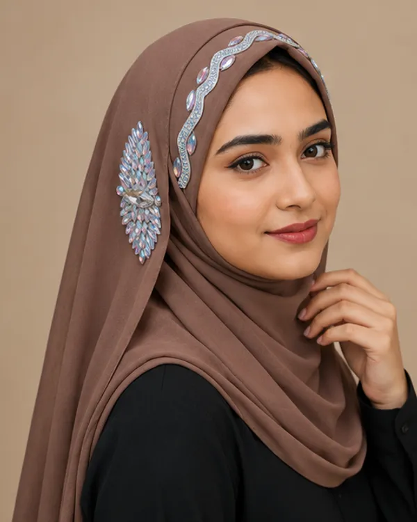 FAHAARI_Premium_Diamond_Work_Georgette_Hijab_for_Women
