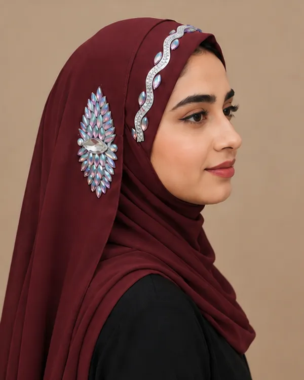 FAHAARI_Premium_Diamond_Work_Georgette_Hijab_for_Women