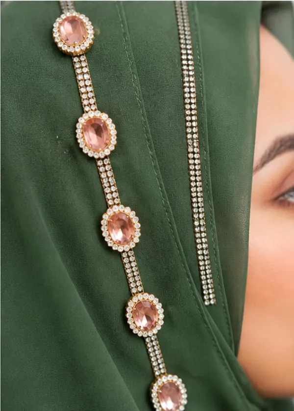 Mehndi_Georgette_Embroidered_Hijab_For_Women