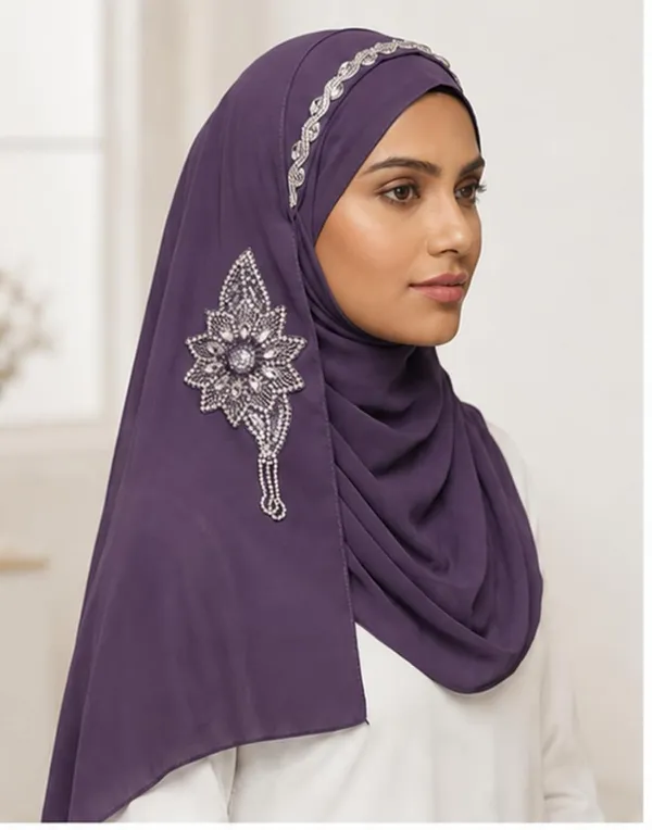 Lavender_Georgette_Crystal_Embroidered_Hijab_For_Women