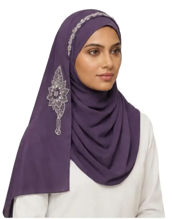 Lavender_Georgette_Crystal_Embroidered_Hijab_For_Women