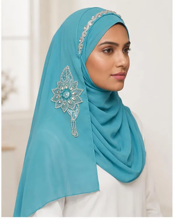 Sky_Blue_Georgette_Crystal_Embroidered_Hijab_For_Women