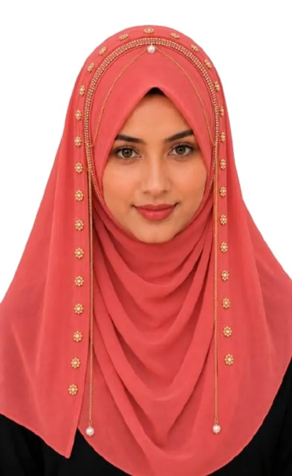 Orange_Georgette_Hijab_For_Women