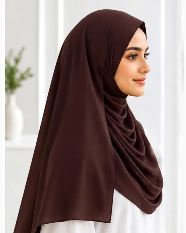 Coffee_Georgette_Hijab_For_Women