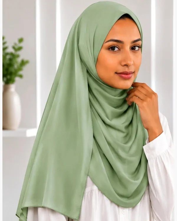 Green_Georgette_Hijab_For_Women
