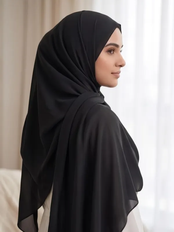 Black_Georgette_Hijab_For_Women