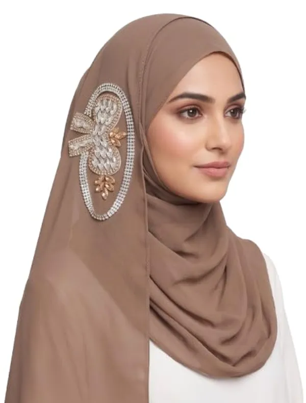 Chocolate_Georgette_Hijab_For_Women