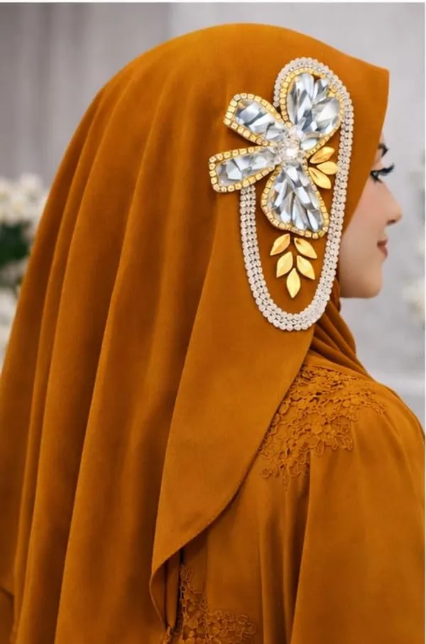 Mustard_Georgette_Hijab_For_Women