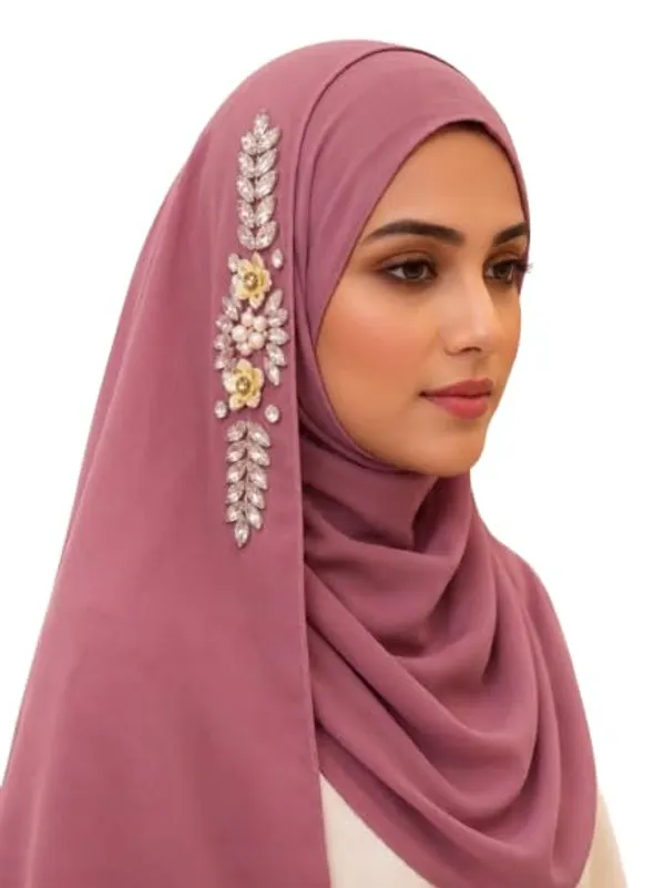 Pink_Georgette_Hijab_For_Women