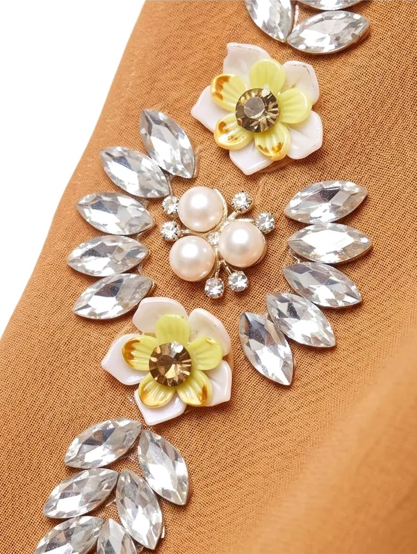 Yellow_Georgette_Crystal_Rhinestone_Embellished_Hijab_For_Women