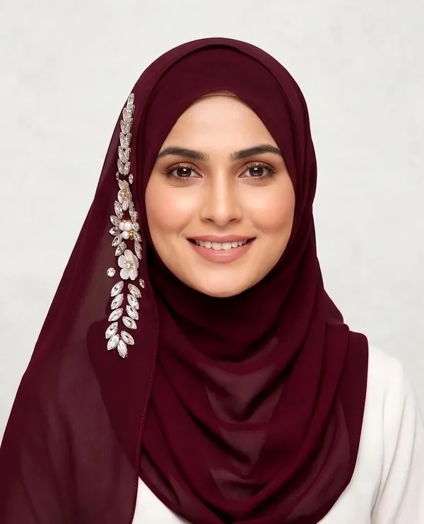 Maroon_Georgette_Hijab_For_Women