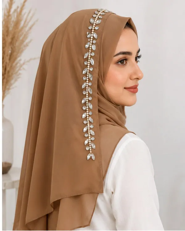 Brown_Georgette_Hijab_For_Women