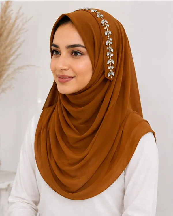 Brown_Georgette_Hijab_For_Women