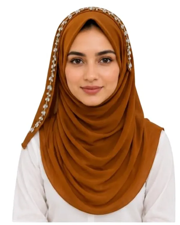 Brown_Georgette_Hijab_For_Women