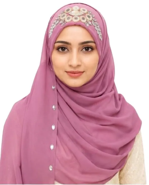 Pink_Georgette_Hijab_For_Women