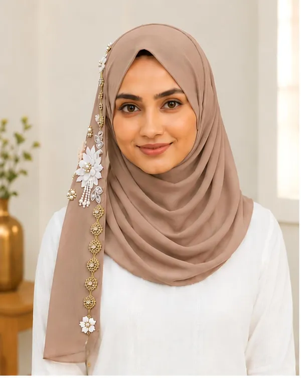 Chocolate_Georgette_Hijab_For_Women