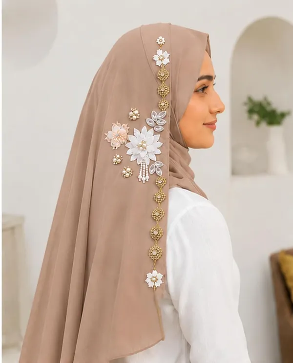 Chocolate_Georgette_Hijab_For_Women