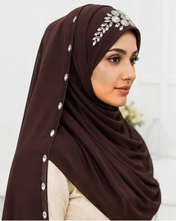 Coffee_Georgette_Hijab_For_Women