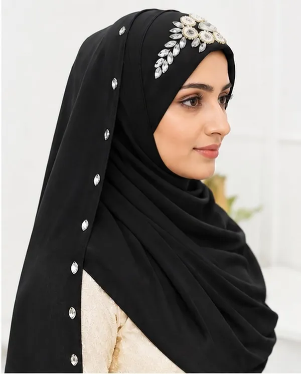 Black_Georgette_Hijab_For_Women