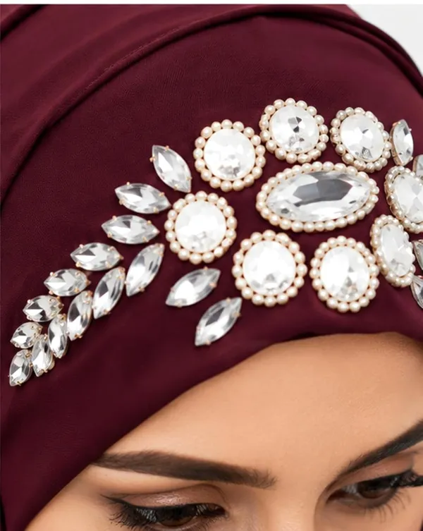 Maroon_Georgette_Hijab_For_Women