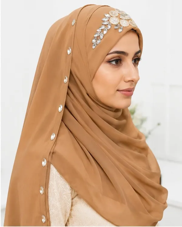 Brown_Georgette_Hijab_For_Women