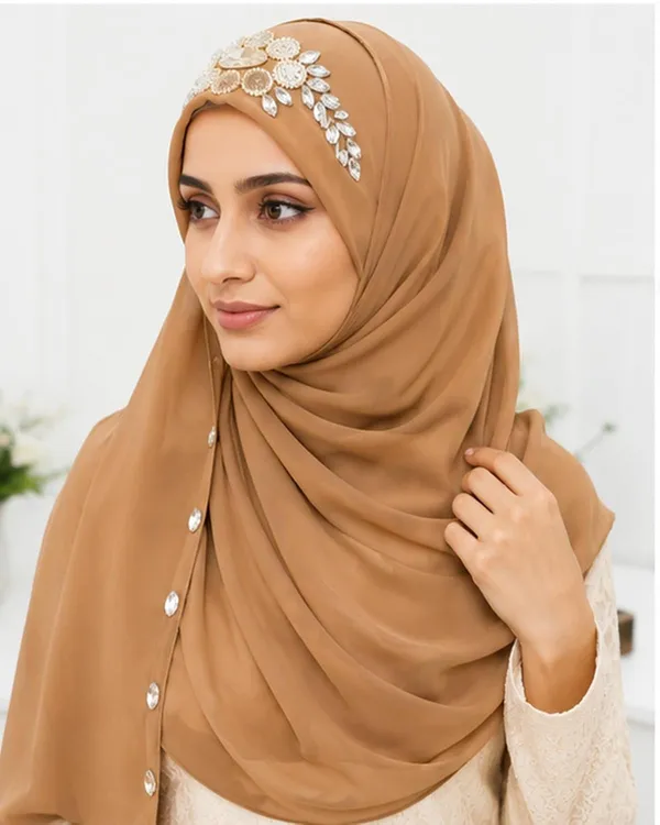 Brown_Georgette_Hijab_For_Women