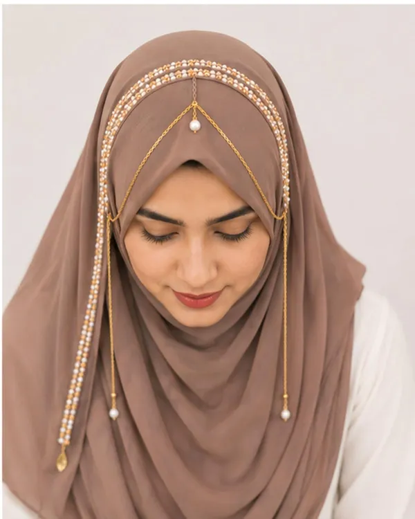 Chocolate_Georgette_Hijab_For_Women