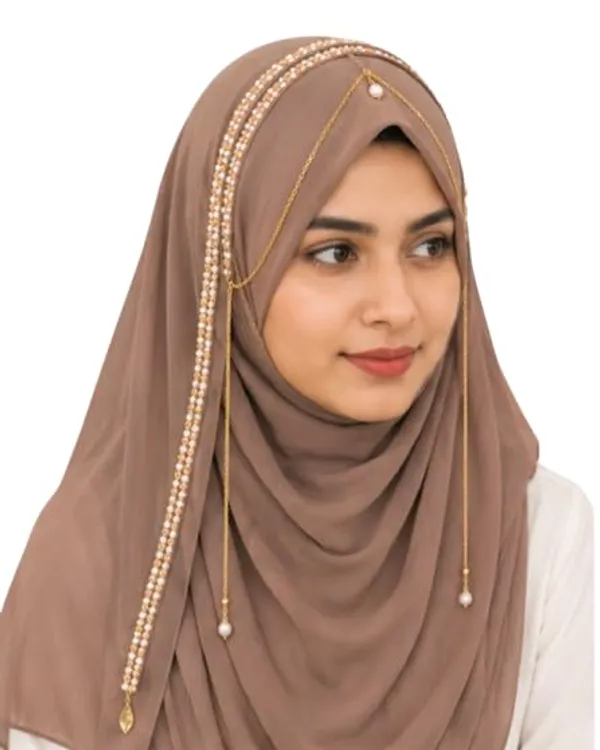 Chocolate_Georgette_Hijab_For_Women