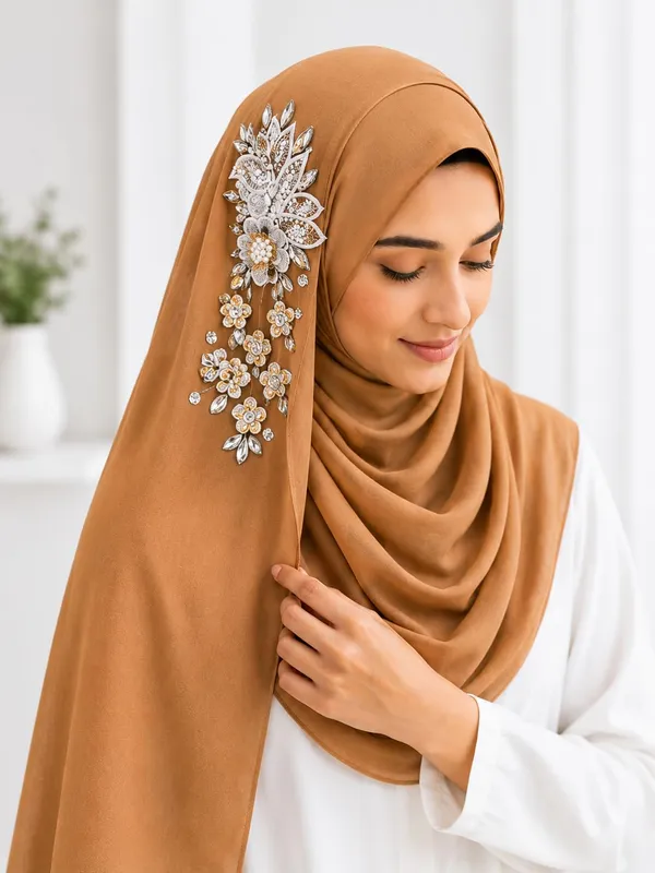 Brown_Georgette_Hijab_For_Women