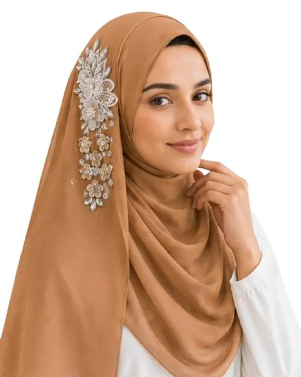 Brown_Georgette_Hijab_For_Women