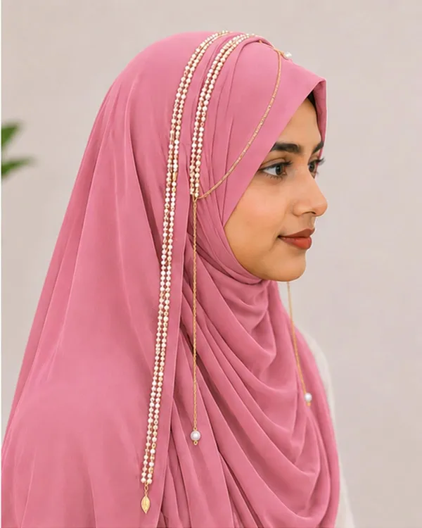 Pink_Georgette_Pearl_Crystal_Bridal_Embellished_Hijab_For_Women