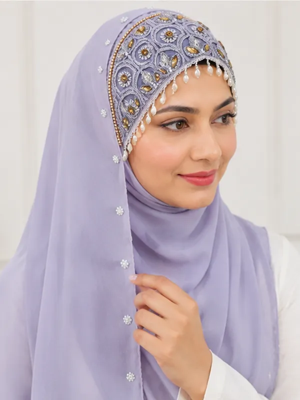 FAHAARI_Elegant_Lavender_Diamond_Embroidered_Hijab