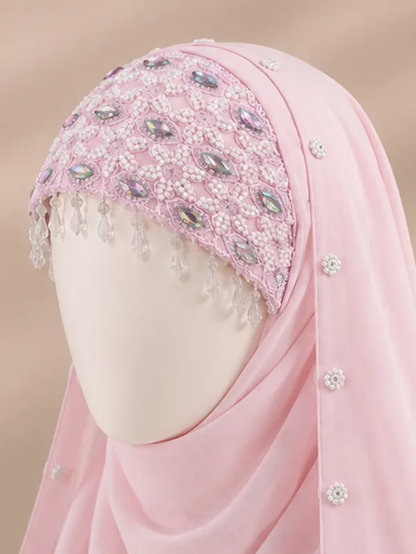 FAHAARI_Luxury_Embroidered_Georgette_Hijab_with_Diamond_Work