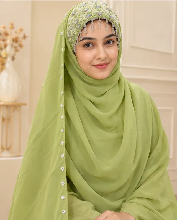 FAHAARI_Premium_Perot_Embroidery_&_Diamond_Work_Georgette_Hijab_for_Women