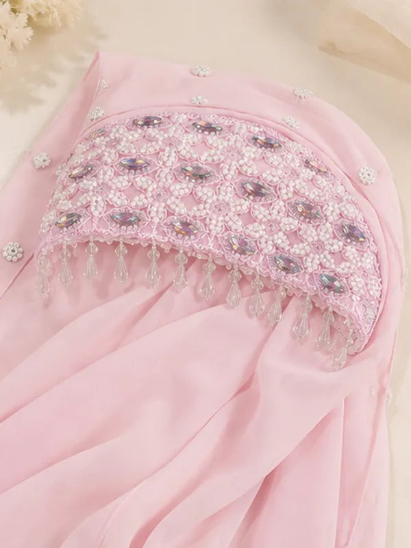 FAHAARI_Premium_Pink_Embroidery_&_Diamond_Work_Georgette_Hijab_for_Women