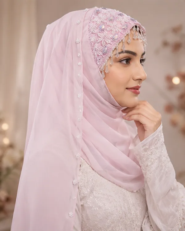 FAHAARI_Premium_Pink_Embroidery_&_Diamond_Work_Georgette_Hijab_for_Women