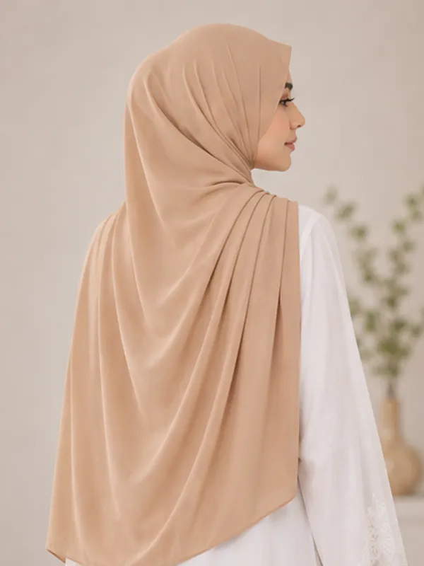 FAHAARI_Premium_Light_Brown__Georgette_Hijab_for_Women_&_Girls_|_Soft_Lightweight_Islamic_Head_Scarf_|_Free_Size_|_Daily,_Casual_&_Party_Wear